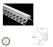 TLG Gyprock Extruded Corner LED Channel per 2 Meter Lengths - TheLightGuys
