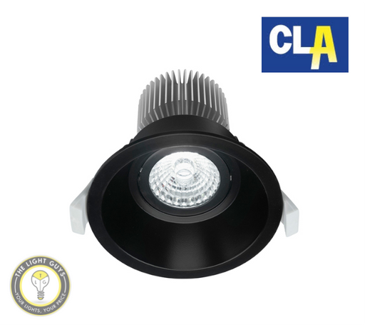CLA LED Tri-CCT Dimmable Centre Tilt Recessed Downlights 10W IP20 Matt Black | Matt White - TheLightGuys